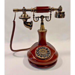 Vintage Rotary Dial Telephone Phone Working Vintage Retro Old Fashion Telephone